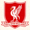 利物浦足球俱乐部徽章 - 红色背景与 Liver Bird 图案